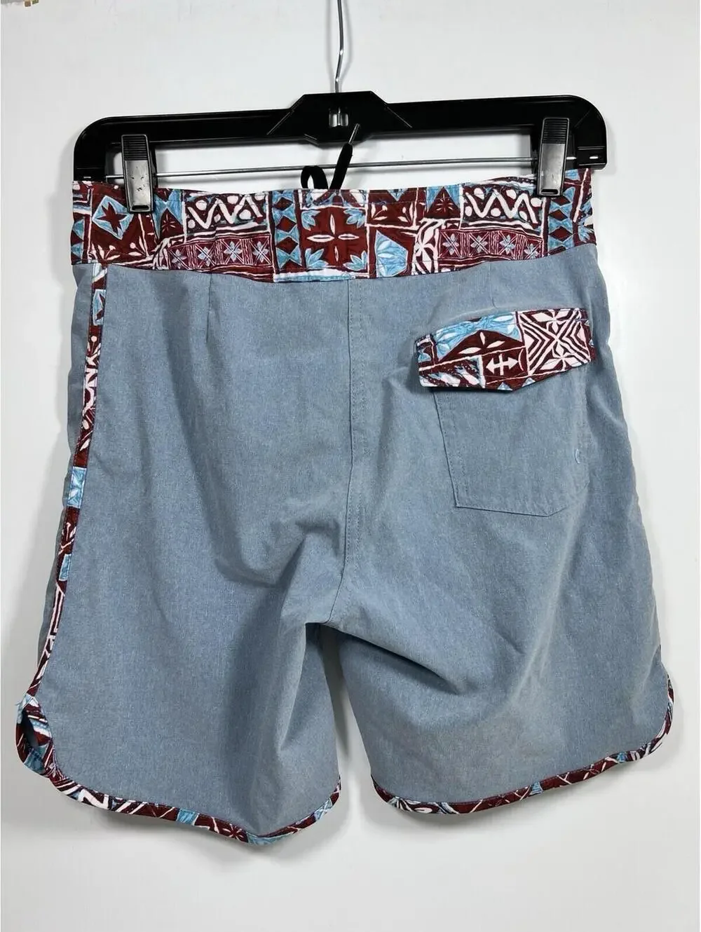 Jacks Surfboards Board Shorts Men’s 28 Blue Red Trim Swim Trunks